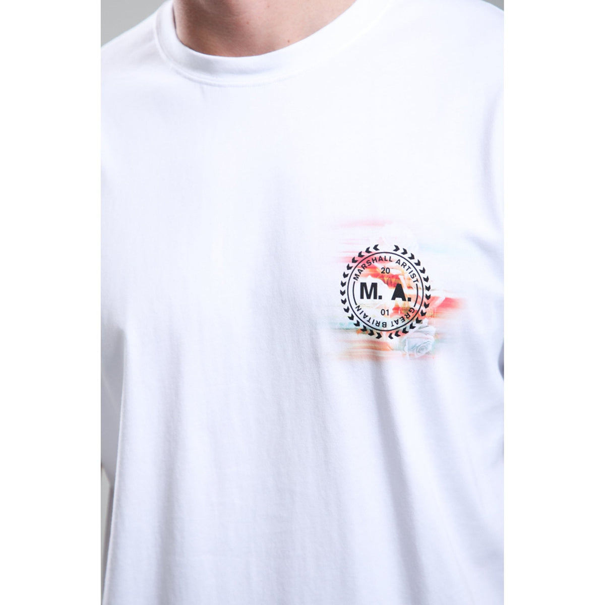 Marshall Artist | 1258 Future Proof Motion Blurred Rose Graphic Print Half Sleeve T-Shirt