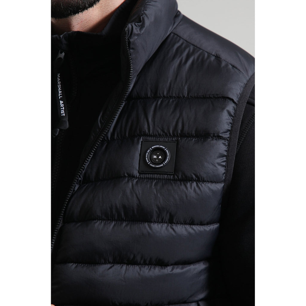 Marshall Artist | 1227 Wentwood High Neck Bubble Quilted Vest Gilet - Black