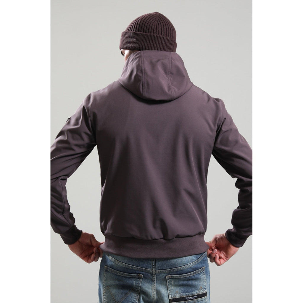 Marshall Artist | 1238 Kilburn Softshell Fleece Packable Hood Jacket - Bordeaux Plum