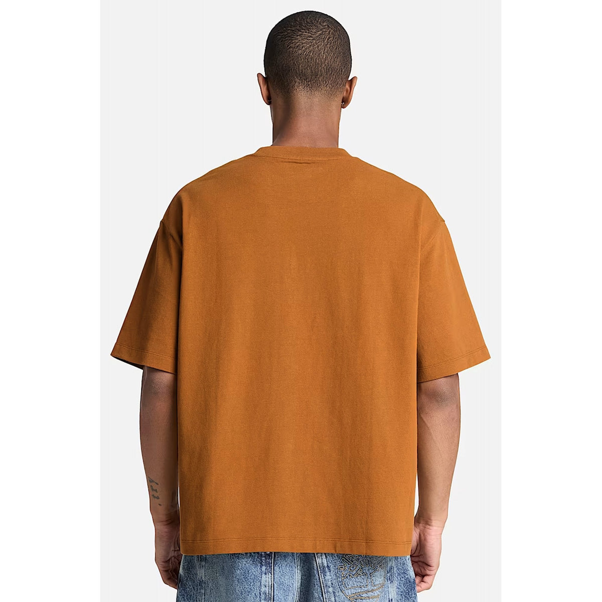 Timberland TBC0YHAJ Rugged Boot Graphic Print Logo Relaxed Fit Half Sleeve T-Shirt
