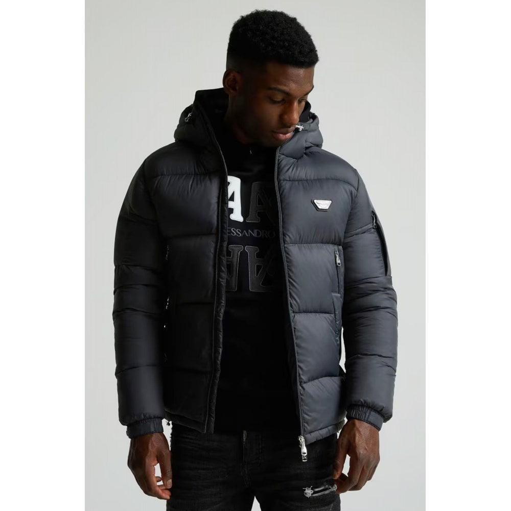 Alessandro Zavetti | AZ Nevori 8510 Short Quilted Puffer Hood Jacket