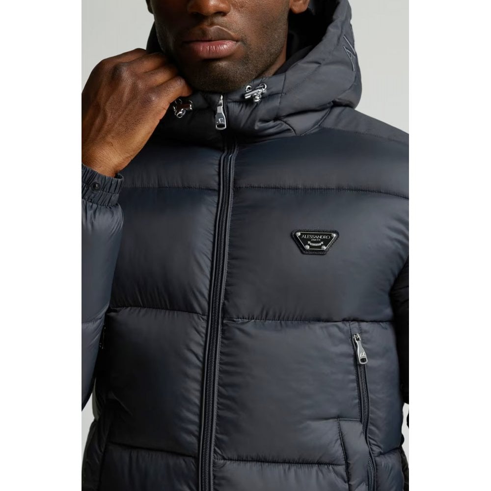 Alessandro Zavetti | AZ Nevori 8510 Short Quilted Puffer Hood Jacket