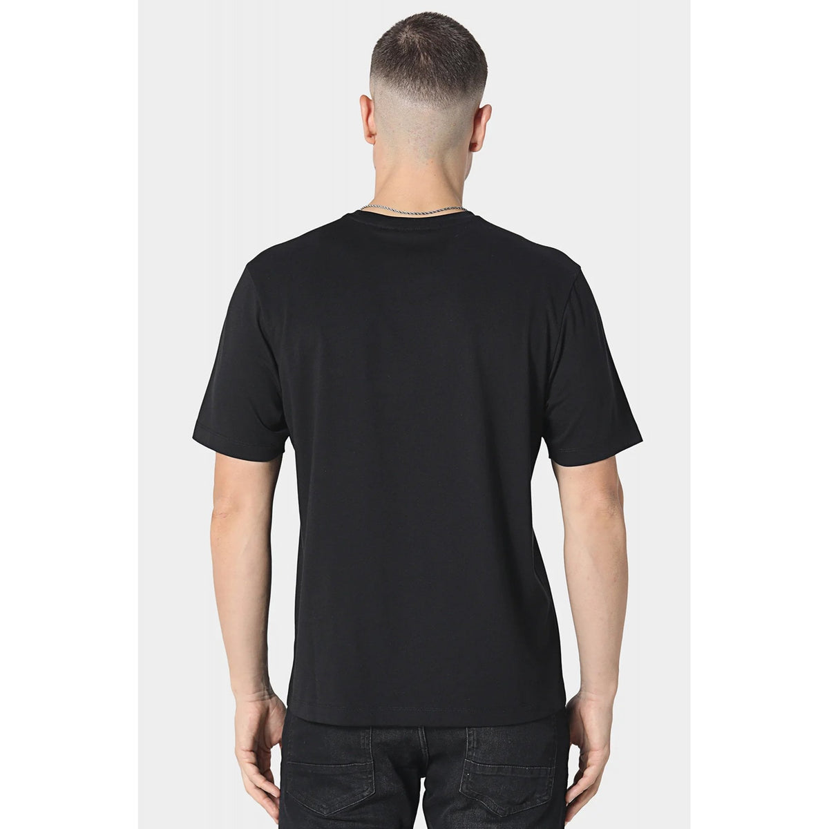 Police Xandrel 1422 Contrast Embroidered Textured Logo Half Sleeve T-Shirt