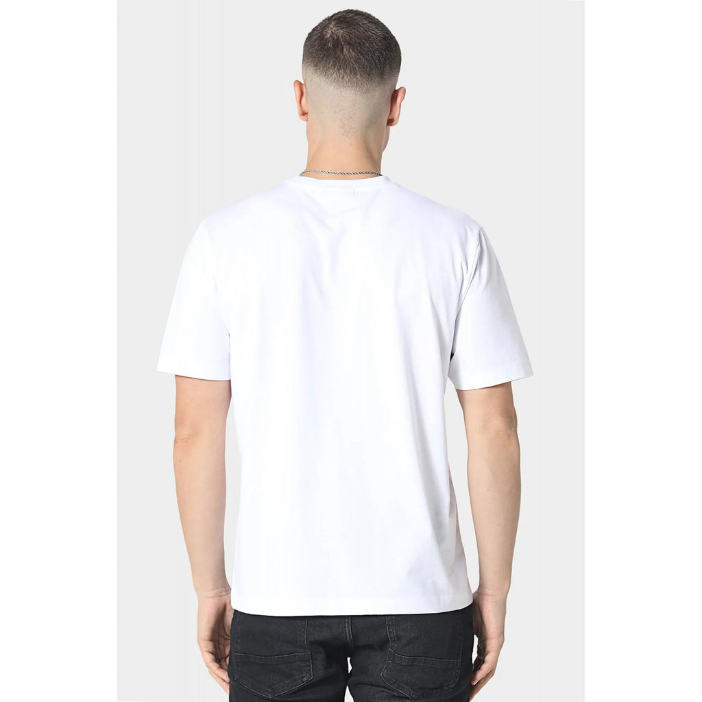 Police Xandrel 1422 Contrast Embroidered Textured Logo Half Sleeve T-Shirt