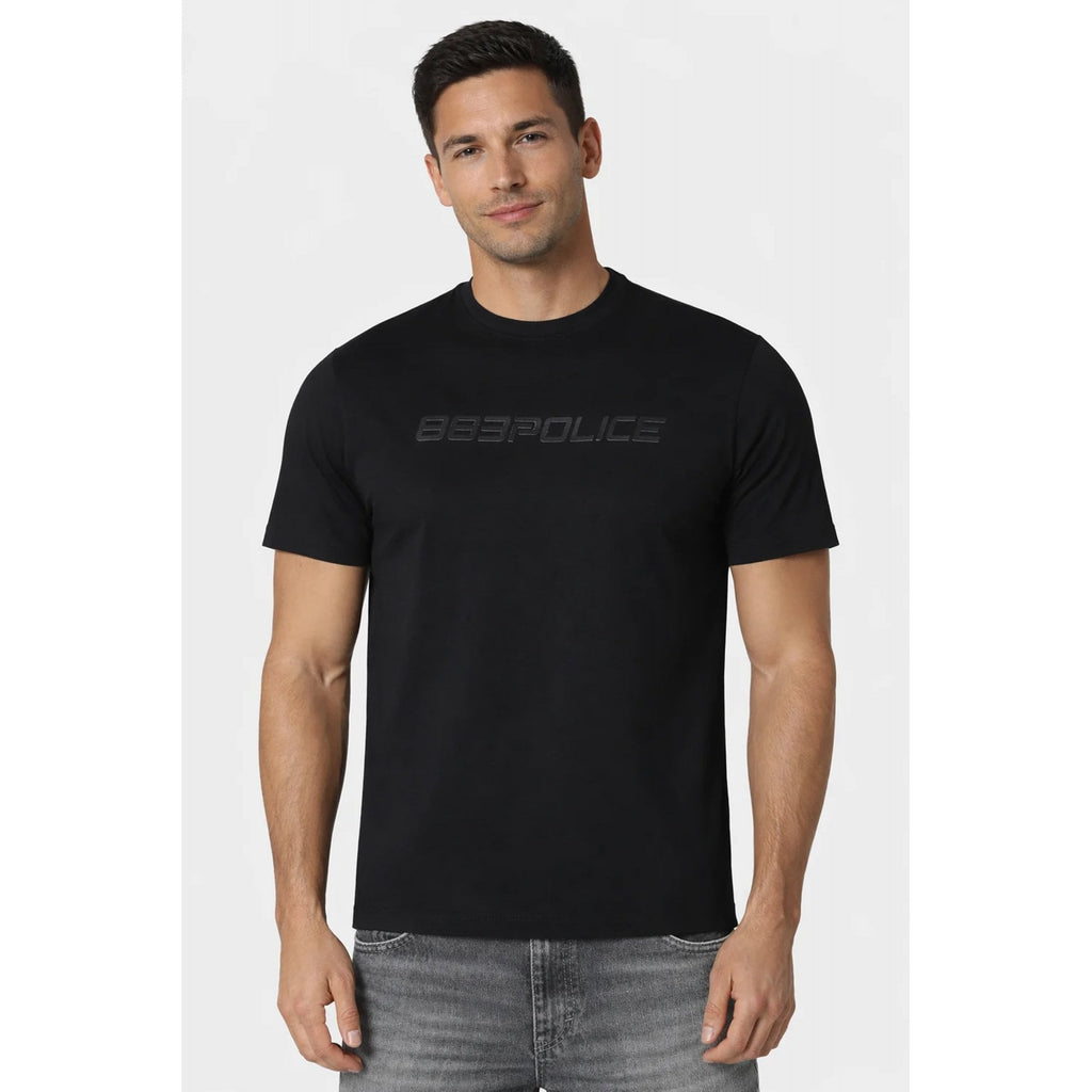 Police Trulla 1280 Matt Raised Logo Print Slim Fit Half Sleeve T-Shirt