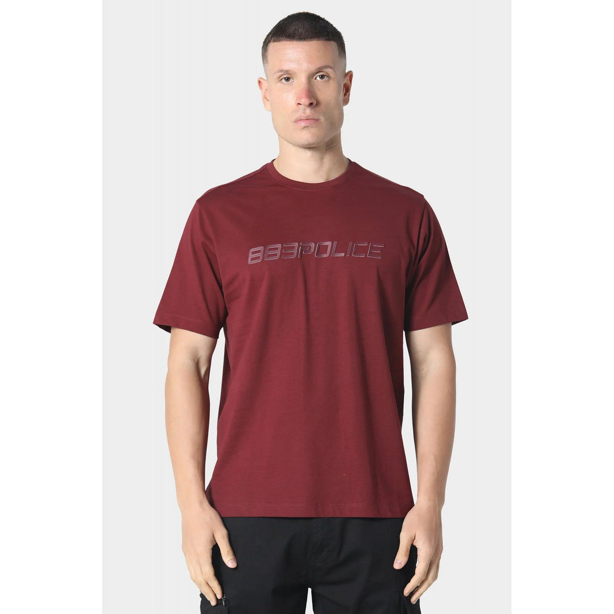 Police Trulla 1280 Matt Raised Logo Print Slim Fit Half Sleeve T-Shirt