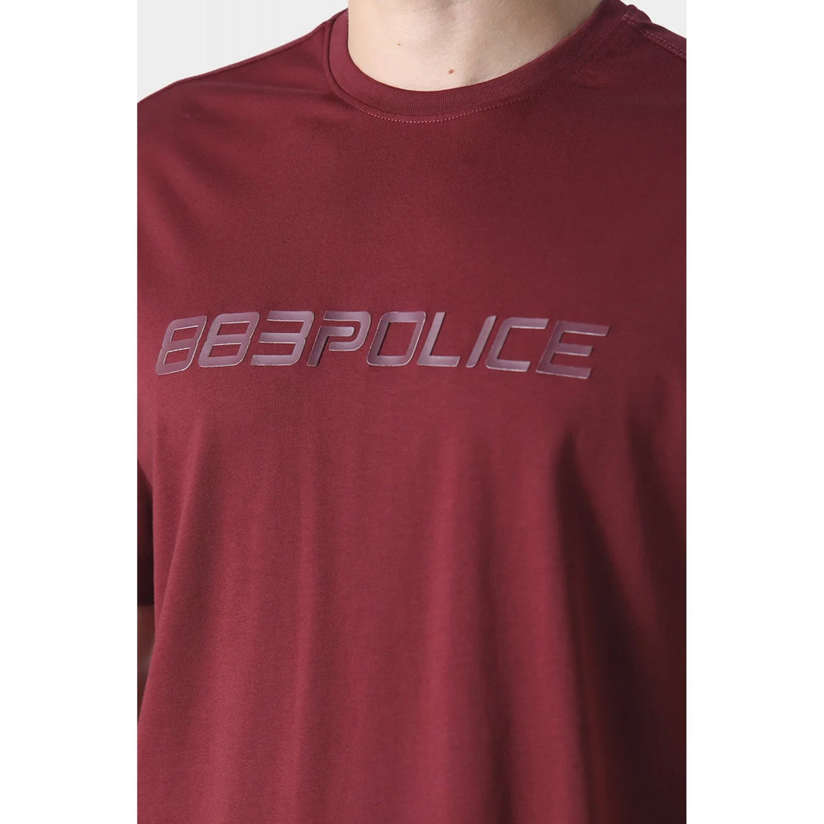Police Trulla 1280 Matt Raised Logo Print Slim Fit Half Sleeve T-Shirt
