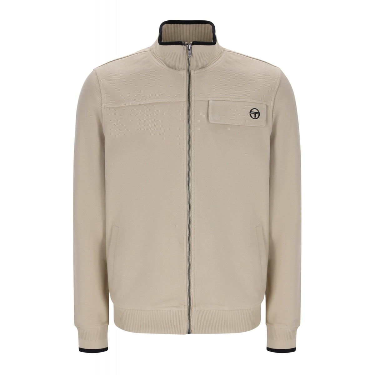 Sergio Tacchini | Guilo 1312 Retro Chest Pocket Full Zip Funnel Neck Track Top