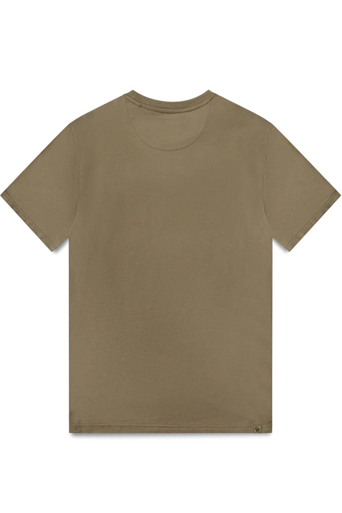 Christian Rose | 006-BL Enlarge Iconic II Crystal Rhinestone Design Logo Half Sleeve T-Shirt