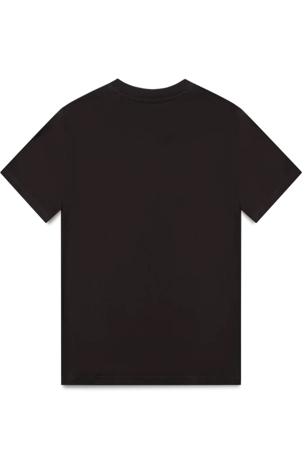 Christian Rose | 006-BL Enlarge Iconic II Crystal Rhinestone Design Logo Half Sleeve T-Shirt