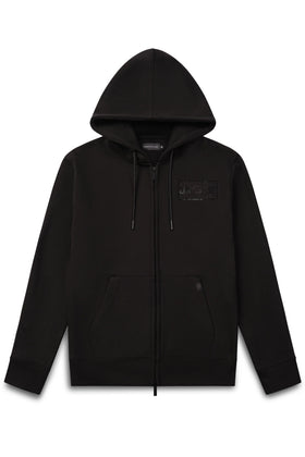 Christian Rose | 001-0 Iconic II Crystal Rhinestone Design Zip Through Hood Top