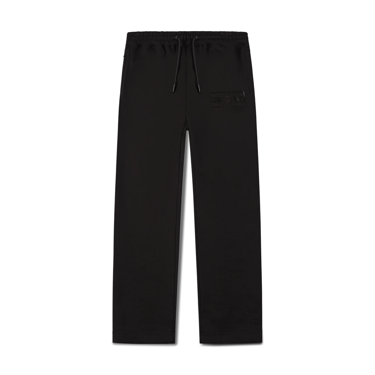 Christian Rose | 002-O Iconic II Crystal Rhinestone Design Relaxed Straight-Leg Jogger