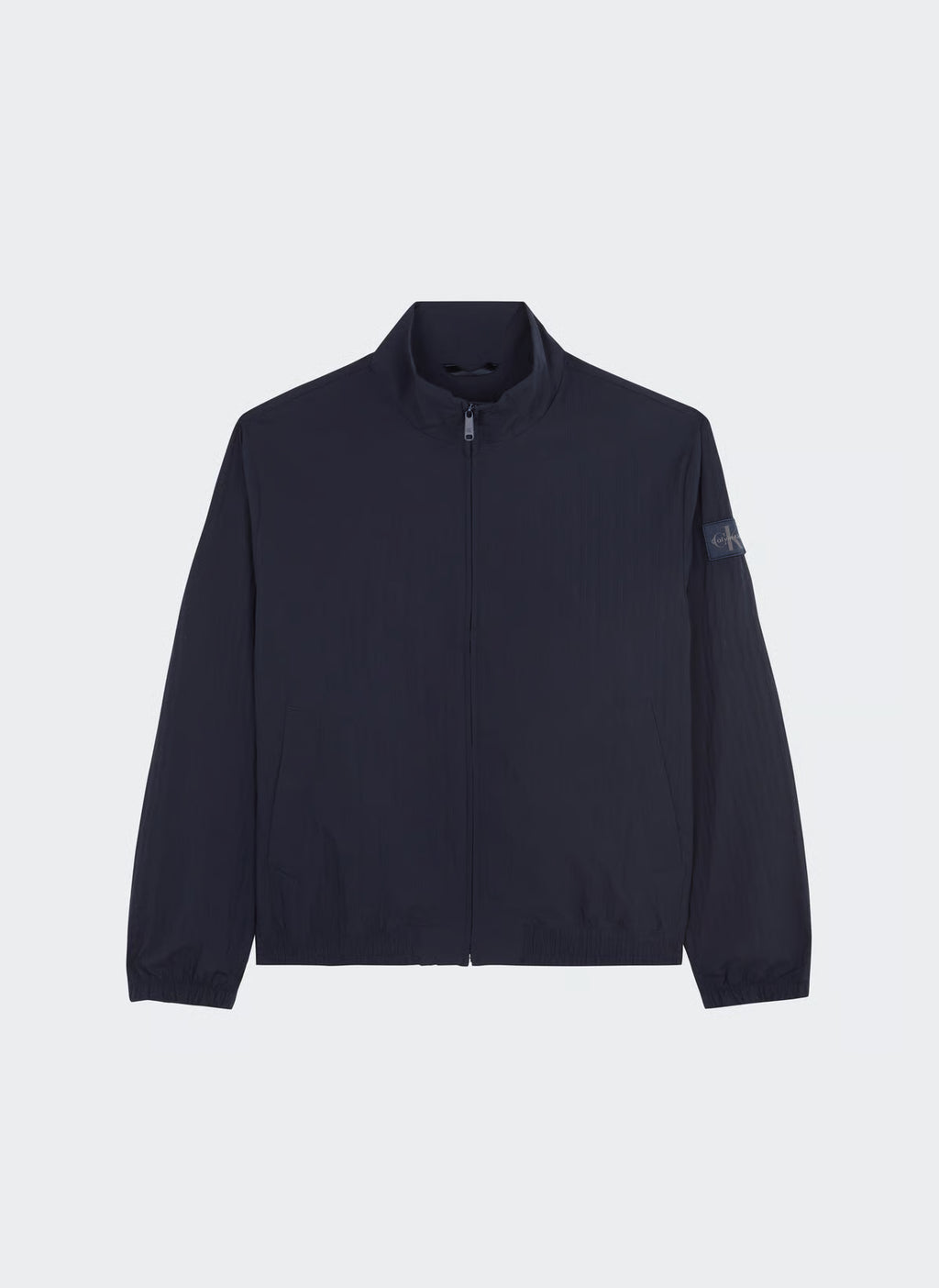 Calvin Klein Jeans | LV04RG512G Repeat Logo Lightweight Windbreaker Funnel Neck Jacket - Dark Navy