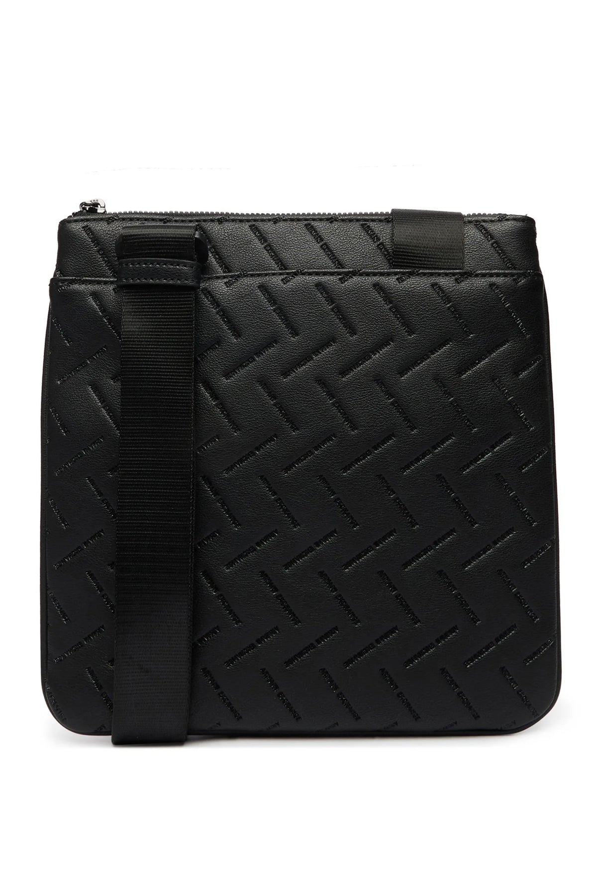 Armani Exchange | AX XM002597 AF22652 Embossed Flat Repeat Logo Leather Cross Body Messenger Bag