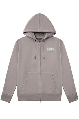 Christian Rose | 008-G Iconic II Paint Splat Design Zip Through Hood Top