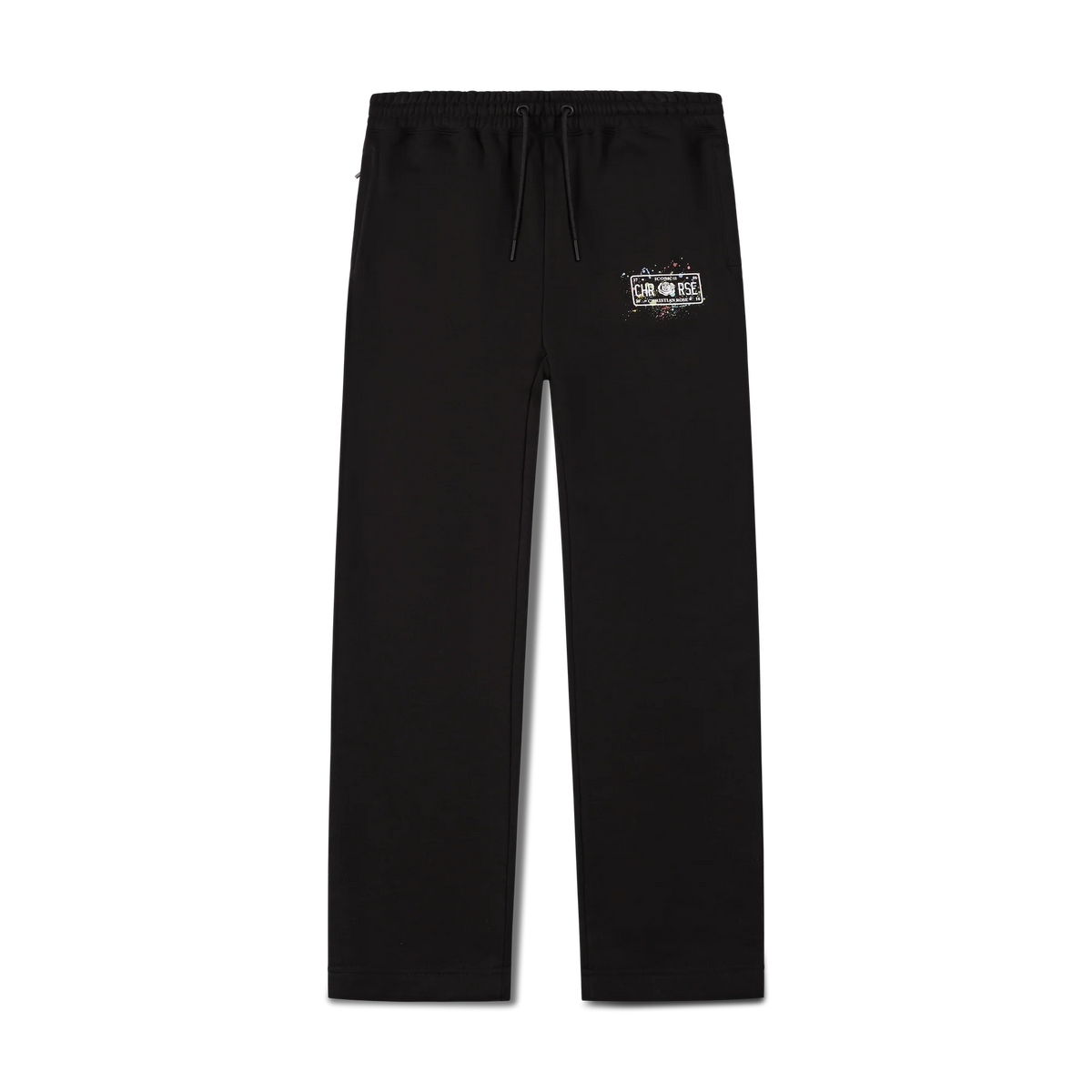 Christian Rose | 009-B Iconic II Paint Splat Design Relaxed Straight-Leg Jogger