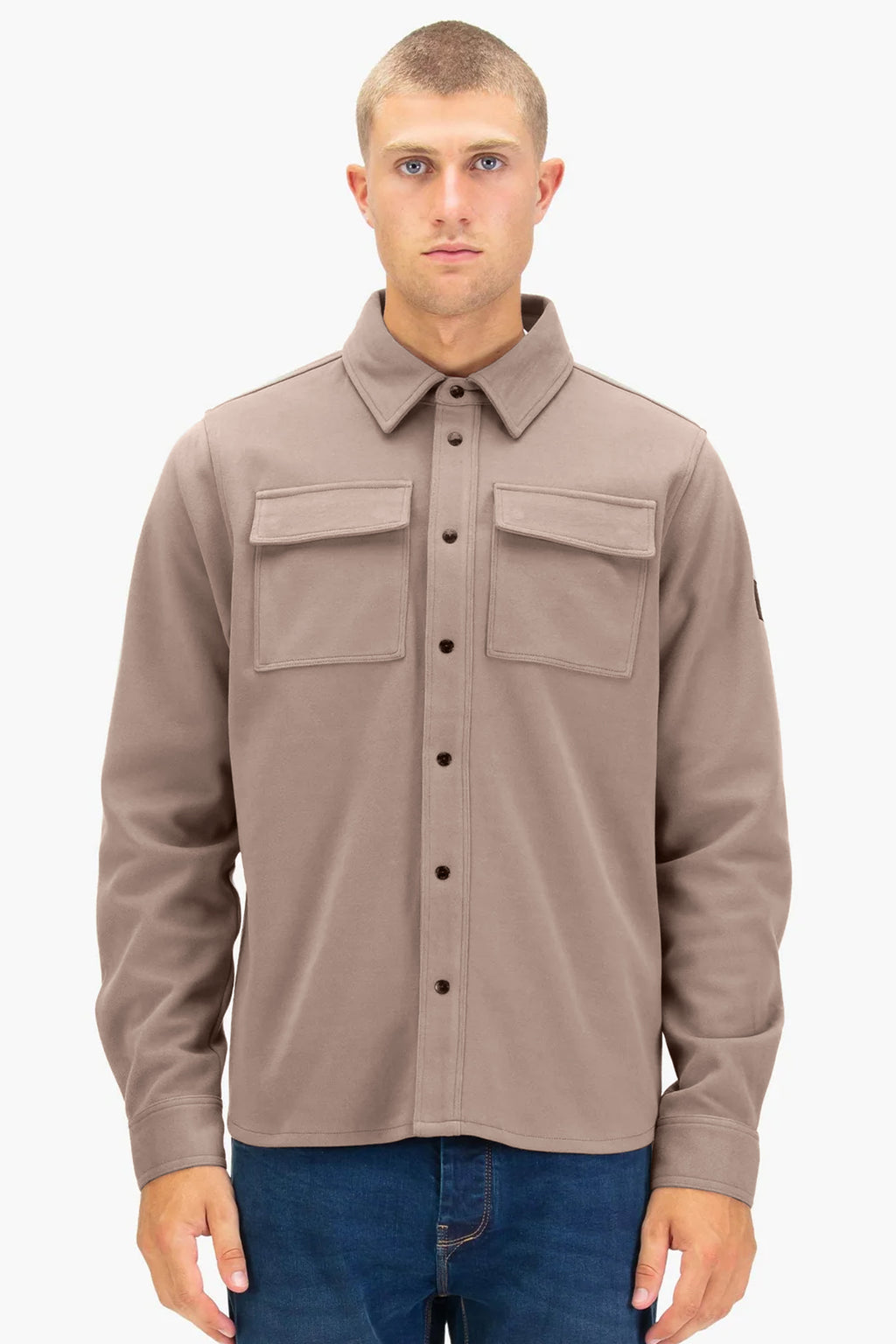 Luke | M780950 Ettrick 0950 Buttoned Down Snap Stud Premium Overshirt