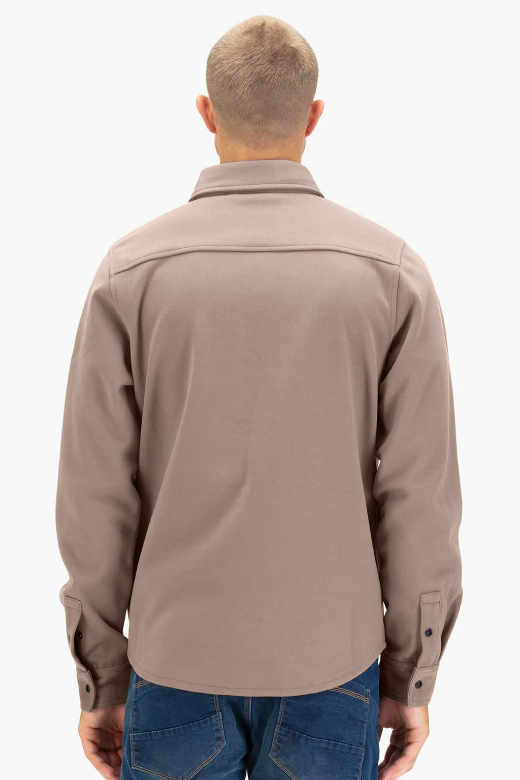 Luke | M780950 Ettrick 0950 Buttoned Down Snap Stud Premium Overshirt