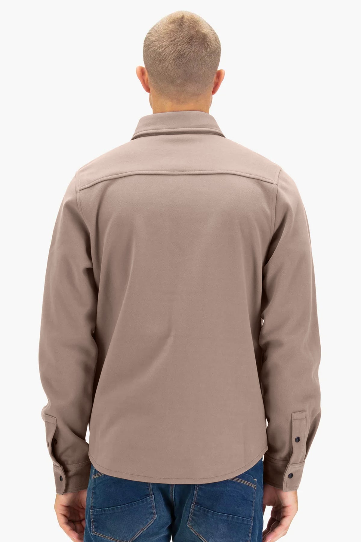 Luke | M780950 Ettrick 0950 Buttoned Down Snap Stud Premium Overshirt