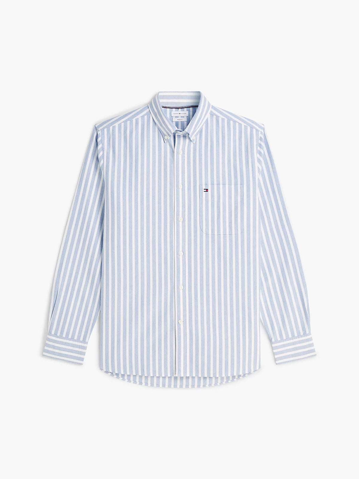 Tommy Jeans | DM22790 Regular Fit Cotton Oxford Stripe Shirt - Blue