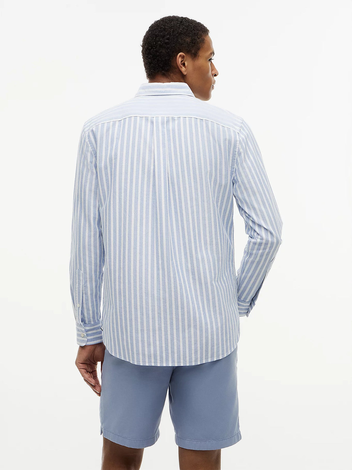 Tommy Jeans | DM22790 Regular Fit Cotton Oxford Stripe Shirt - Blue