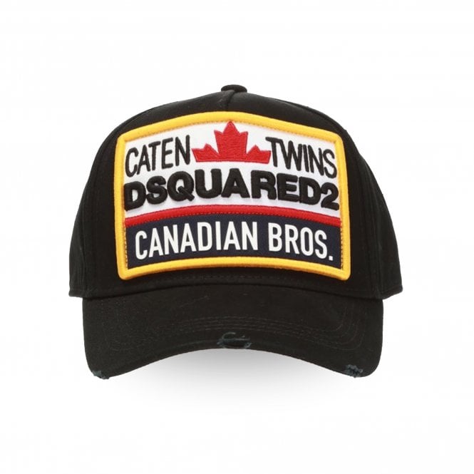 DSQUARED2  | Patch Cargo BCM0241 Canadian Bros. Baseball Cap - Black