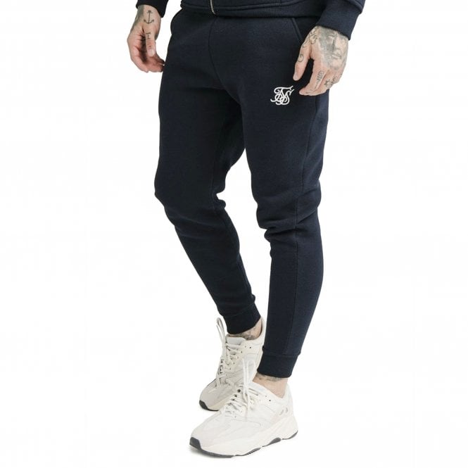 Sik Silk  SS-16079 Muscle Fit Jogger - Navy