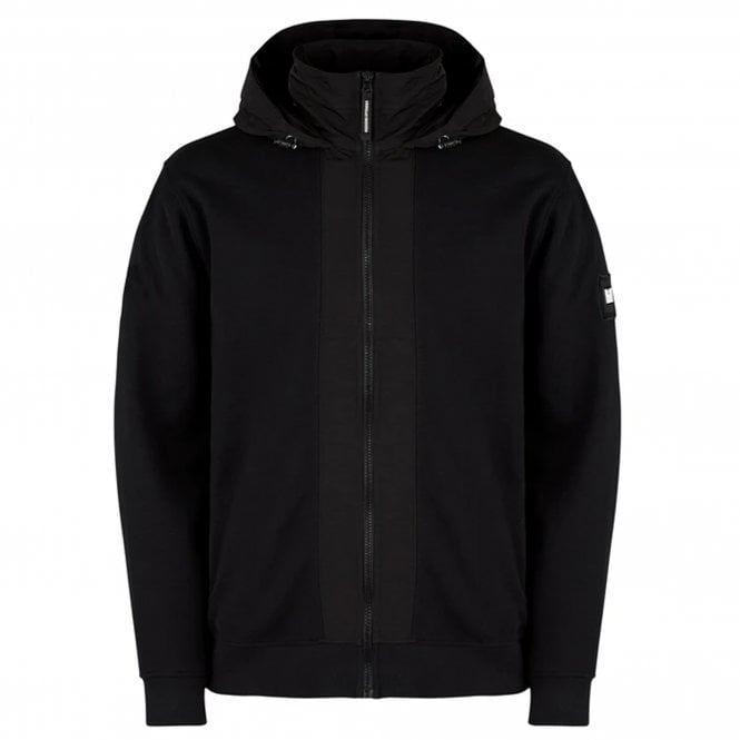 Weekend Offender  Bracco Full Zip Up Hood Jacket - Black