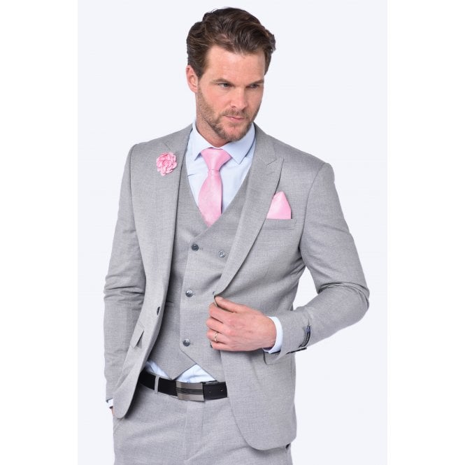 CB Tailor Made CB City Tailored Slim Fit Blazer - Grey Marl