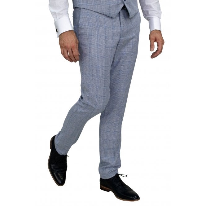 Cavani  | Caridi Small Contrast Check Slim Fit Trouser