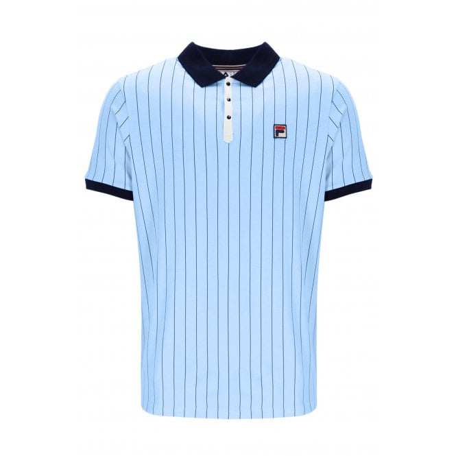 Fila  Vintage BB1 LM1839AT Classic Striped Polo T-Shirt
