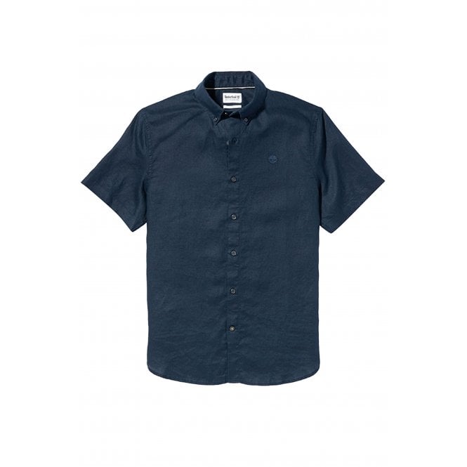 Timberland  | TB0A2DCC Linen Short Sleeve Slim Fit Shirt