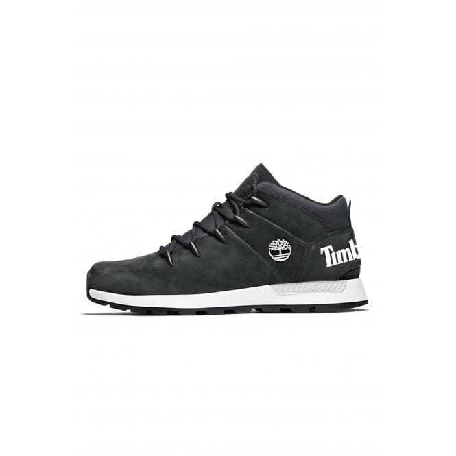 Timberland  TB0A5SB7 Sprint Trekker Mid Hiker Suede Boot - Black/White