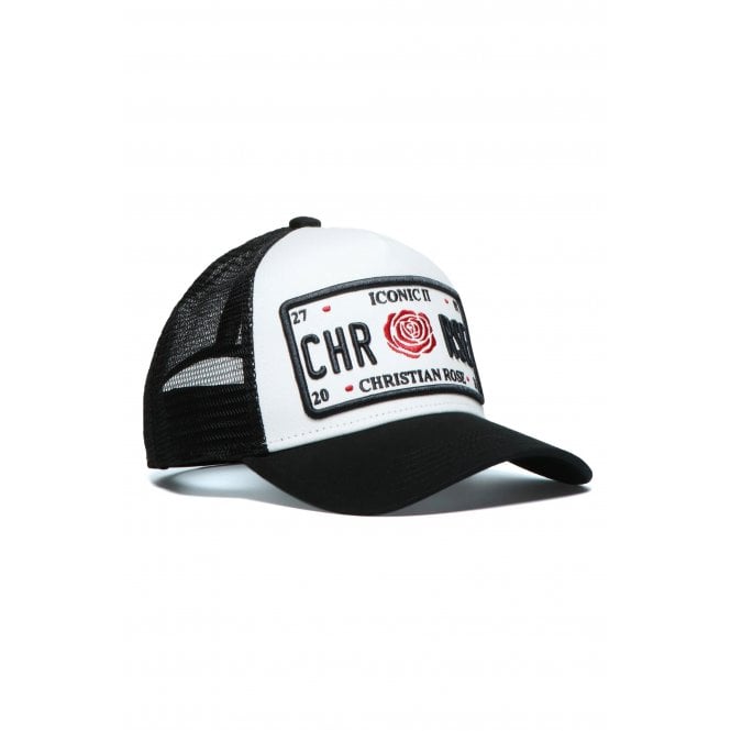 Christian Rose  | CR019 Iconic II Red Rose Trucker Mesh Baseball Cap