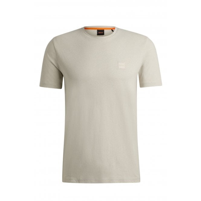 Hugo Boss  Boss 50508584 Tales Plain Logo Patch Cotton Half Sleeve T-Shirt