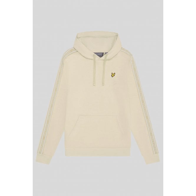 Lyle & Scott  | ML2186SP Sports Tape Rubberised Logo Overhead Hood Top - Beige