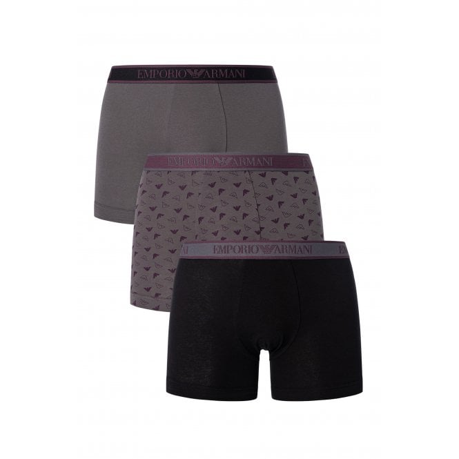 Emporio Armani Lounge Wear EA7 | Emporio Armani 112131 4F717 Three-pack Boxer Brief Underwear Set - Multi