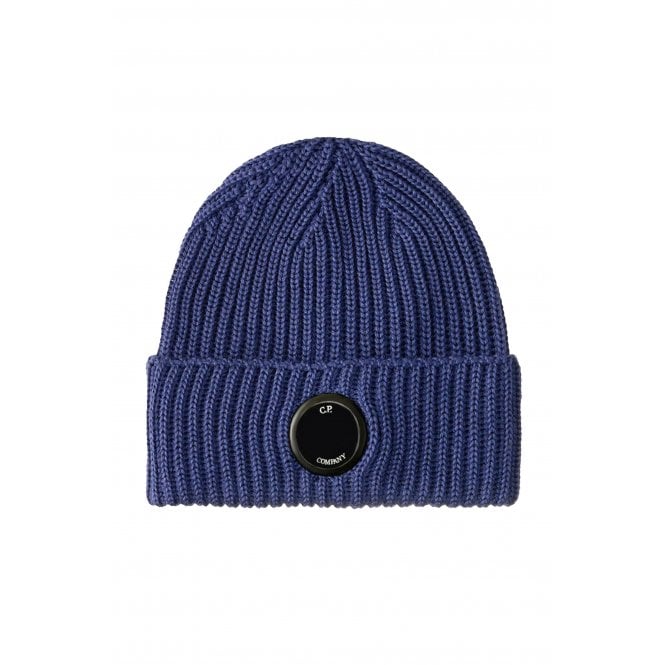 C. P. Company C.P. Company | 17CMAC272A Single Lens Extra Fine Merino Knit Wool Beanie Hat