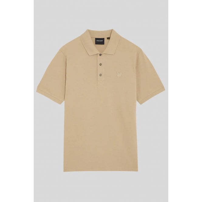 Lyle & Scott  SP2255TON Superfine Pique Plain Cotton Polo T-Shirt
