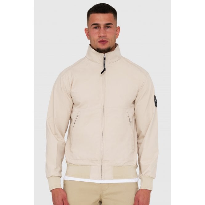 Marshall Artist  | 0970 Napier Funnel Neck Micro Siren Water-proof Polyester Shell Jacket - Stone