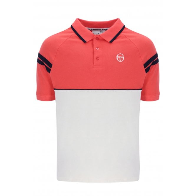 Sergio Tacchini  | Cambio 6168 Contrast Colour Block Design Stripe Polo T-Shirt