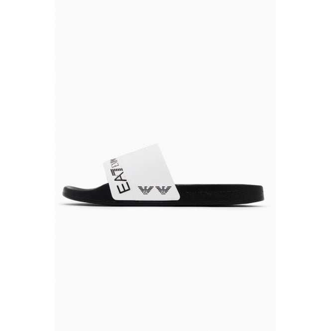 EA7 Emporio Armani EA7 | Emporio Armani AF15128 7x000110 Scarpe Flip Flop Sliders - Black/White