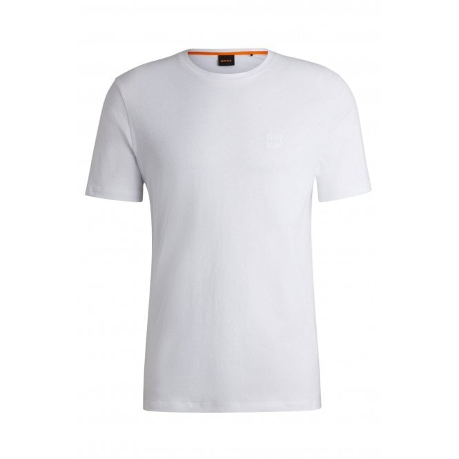 Hugo Boss Boss 50508584 Tales Plain Logo Patch Cotton Half Sleeve T-Shirt