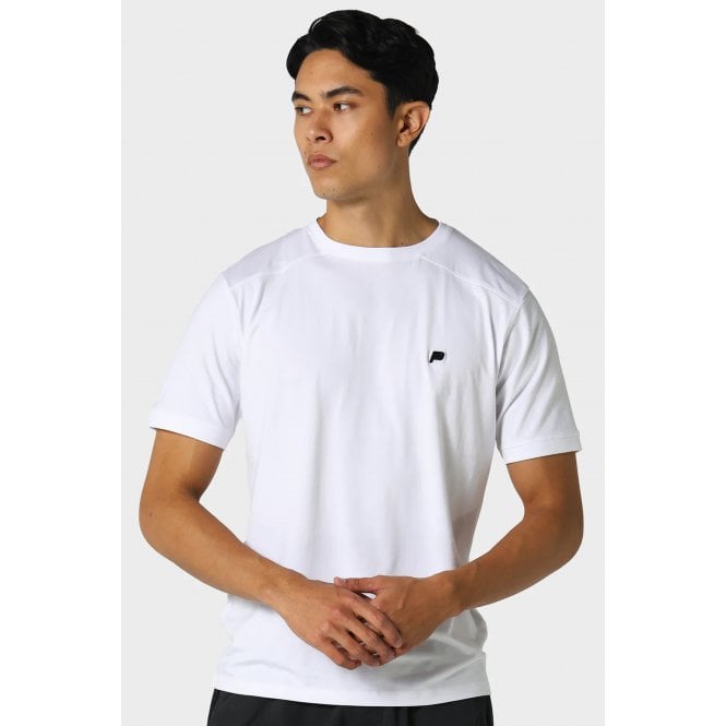 Police  Gambit 0069 Cut & Sew Small 'P' Emblem Metal Logo Crew Half Sleeve T-Shirt