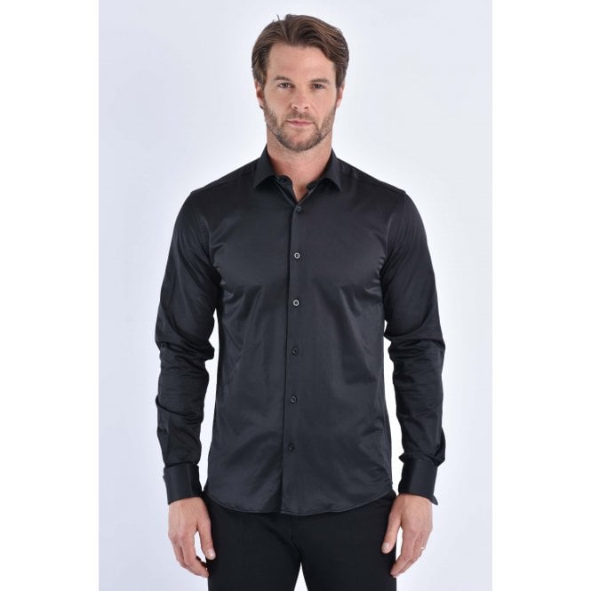CB Tailor Made CB 089 Plain Smooth Slim Fit Double Cuff Smart Shirt