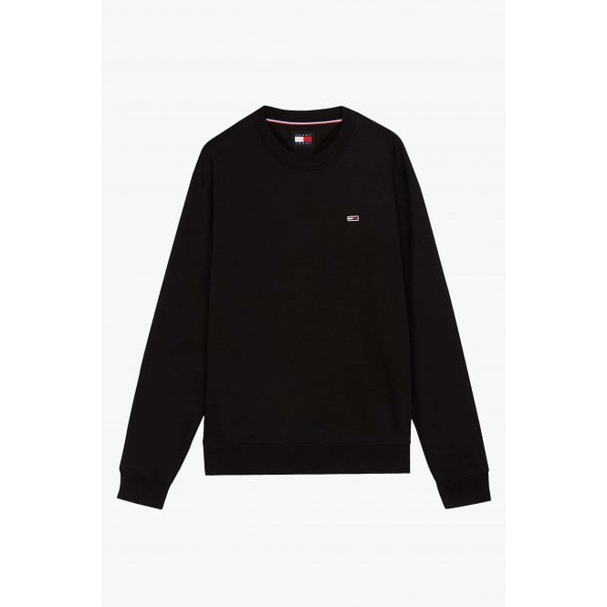 Tommy Jeans  | DM20741 Brushed Fleece Small Flag Logo Crew Sweat Top