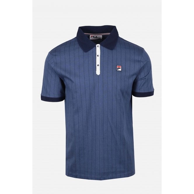 Fila  Vintage BB1 LM1839AT Classic Striped Polo T-Shirt