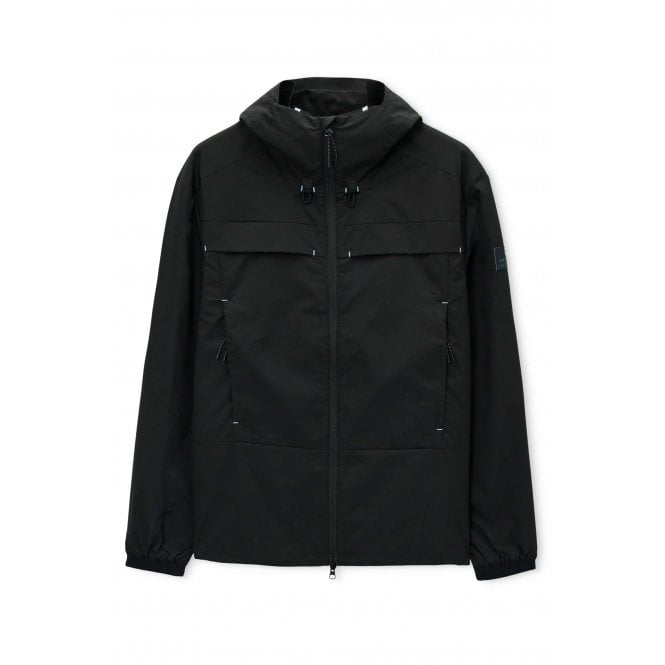 Weekend Offender  JK3A35 Guadalajara Lightweight Windbreaker Hood Jacket - Black