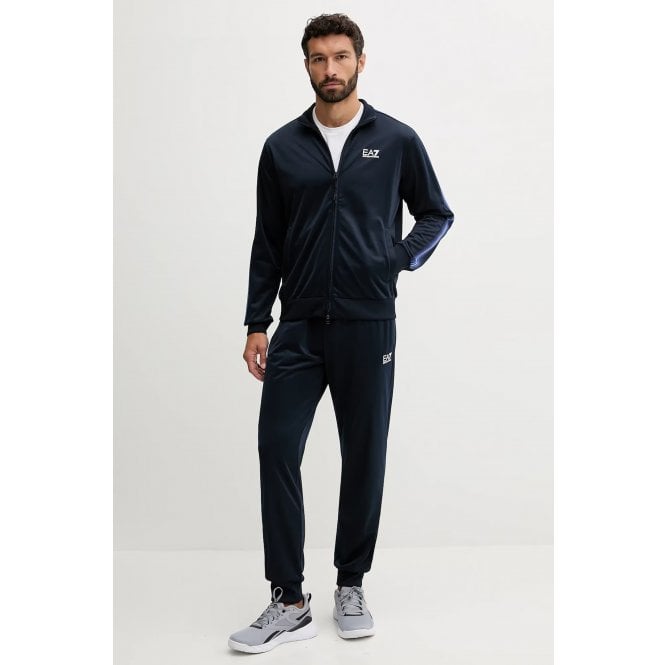 EA7 Emporio Armani EA7 | Emporio Armani AF12449 0970 Contrast 7 Lines Tape Tracksuit Set - Dark Navy
