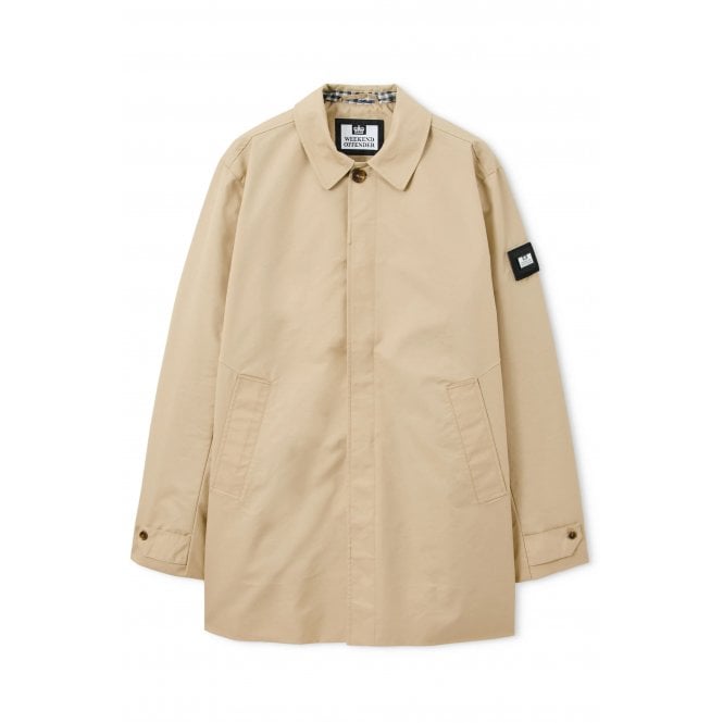 Weekend Offender  2421 Whitehouse Mid Length Mac Lightweight Collar Jacket